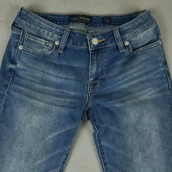 Lucky Brand Lolita Skinny Jeans Womens 2 26 Blue Denim Mid Rise Stretch - Picture 5 of 16